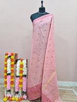 Peach Kanchi Cotton Saree