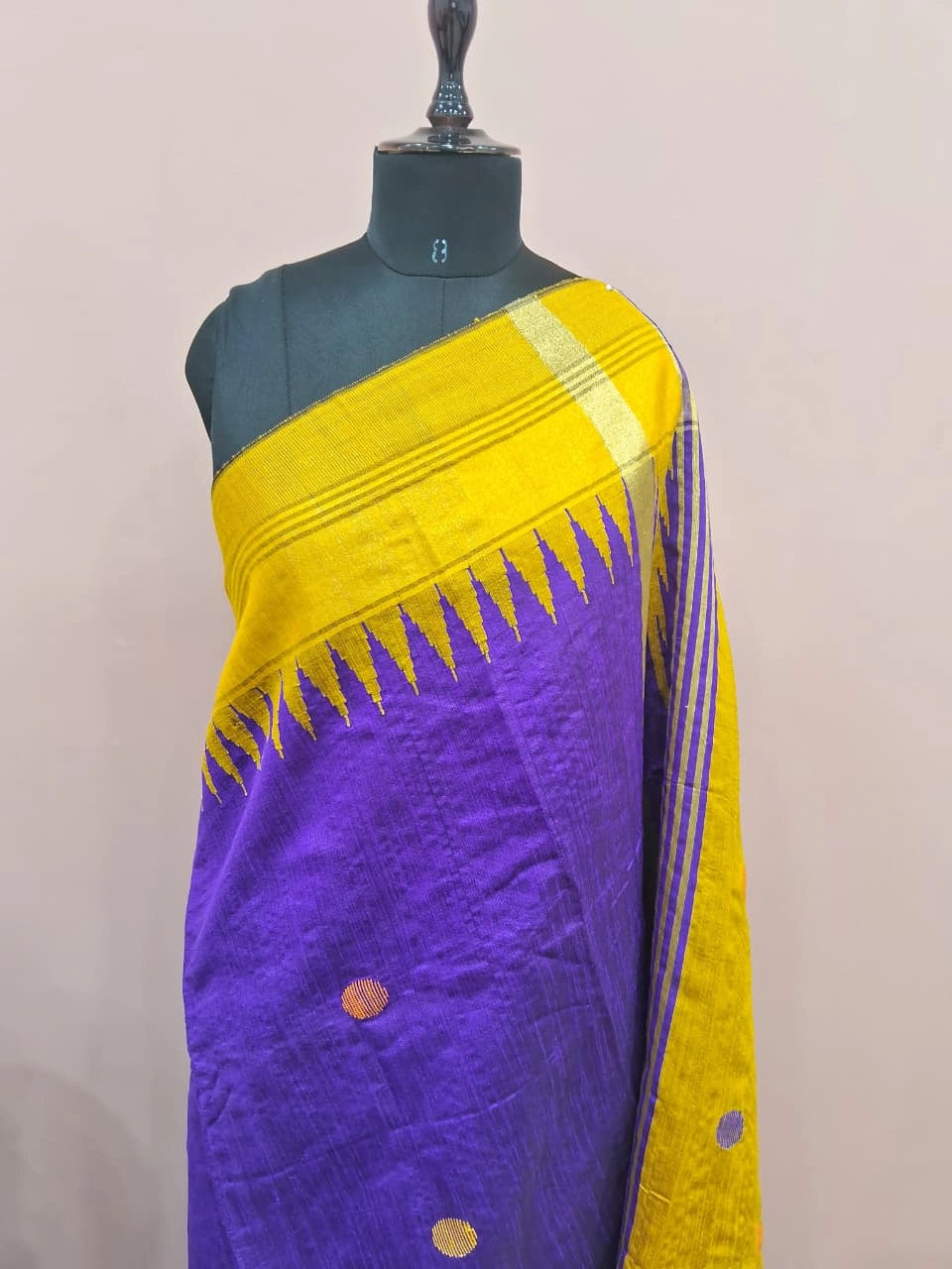 Royal Blue Khadhi Pure Pattu Saree 1