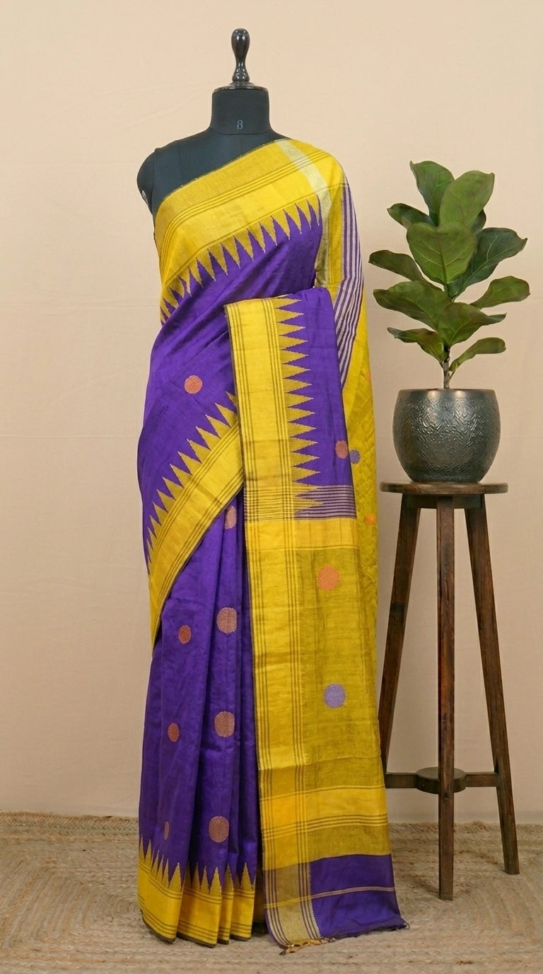 Royal Blue Khadhi Pure Pattu Saree