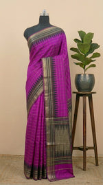Purple Khadhi Pure Pattu Saree