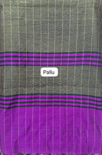 Purple Khadhi Pure Pattu Saree pallu