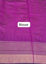 Mango Yellow Khadhi Pure Pattu Saree Blouse