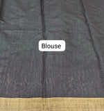 Purple Plain Khadhi Pure Pattu Saree Blouse