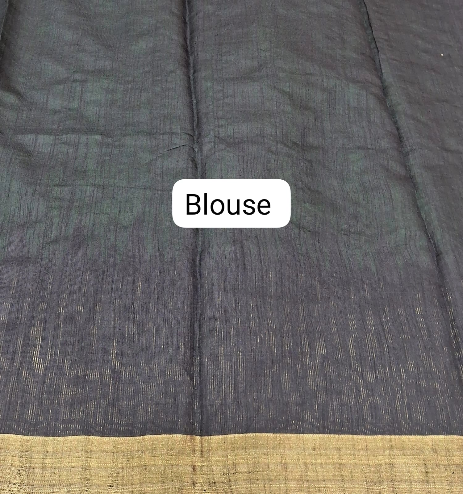 Purple Plain Khadhi Pure Pattu Saree Blouse