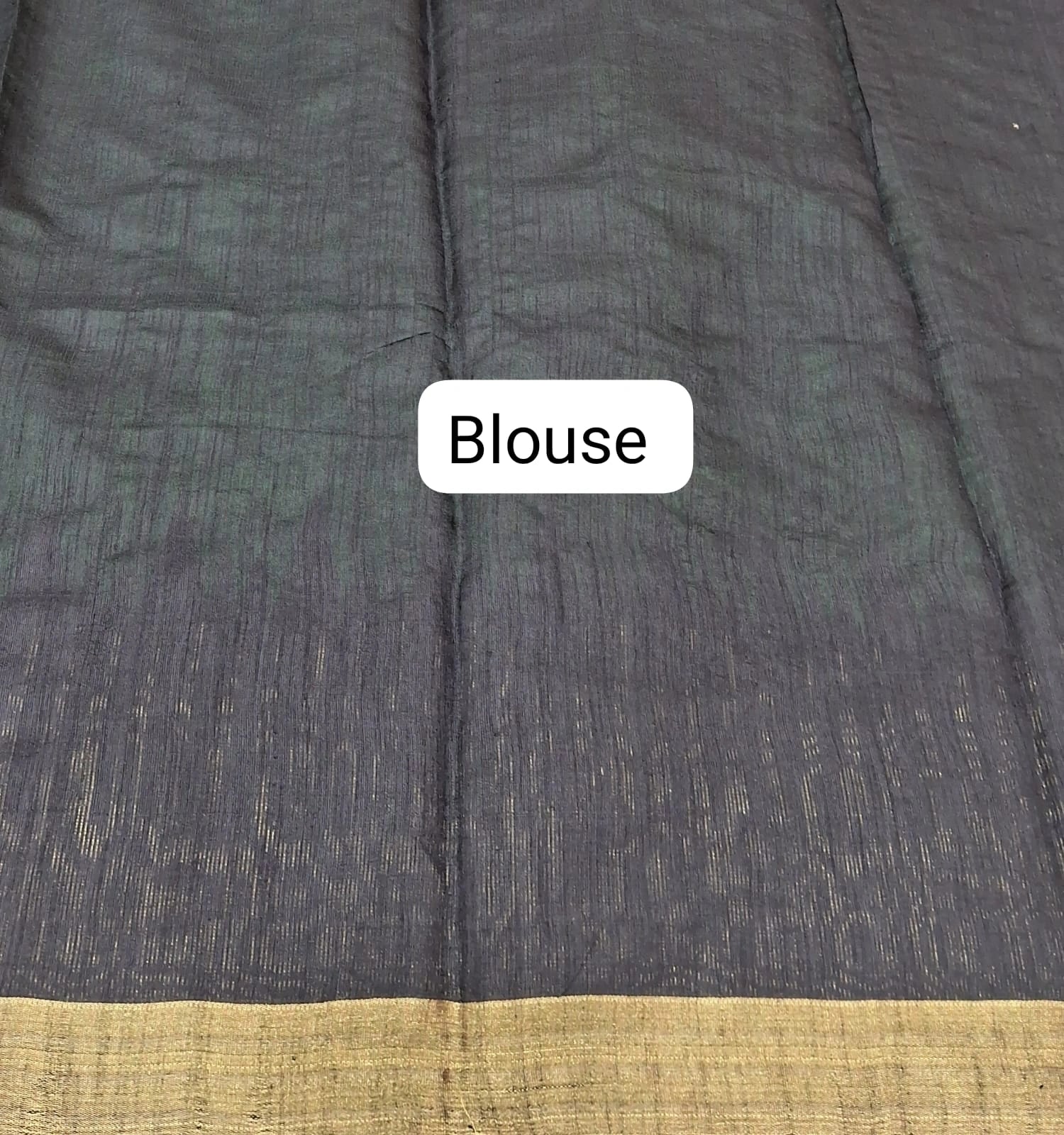 Yellow Plain Khadhi Pure Pattu Saree Blouse