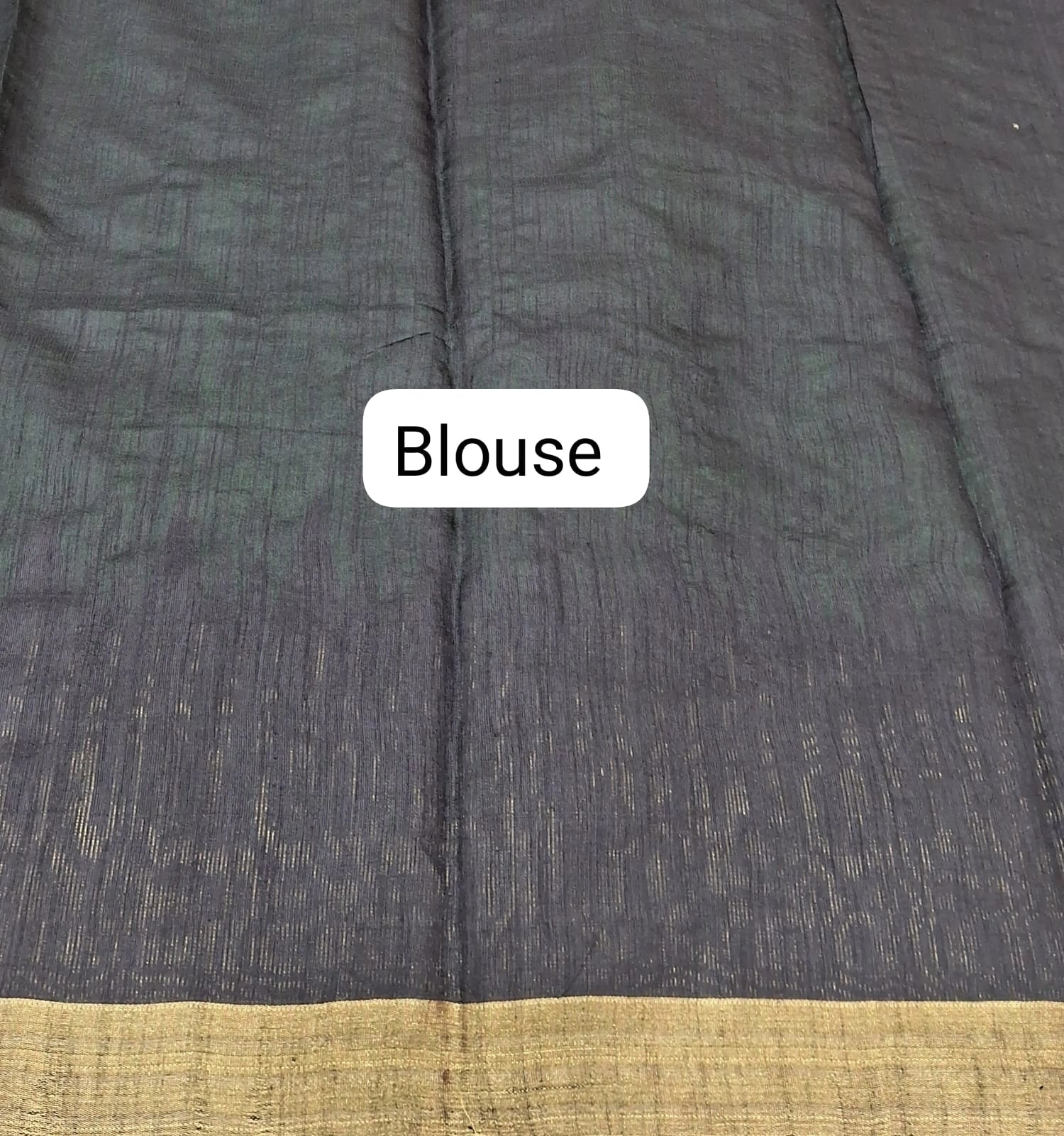 Dark Maroon Plain Khadhi Pure Pattu Saree Blouse