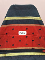 Black Khadhi Pure Pattu Saree pallu