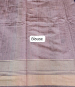 Royal Blue Khadhi Pure Pattu Saree blouse