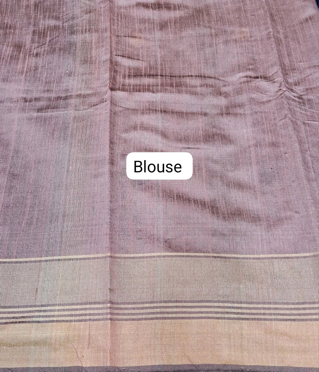 Royal Blue Khadhi Pure Pattu Saree blouse
