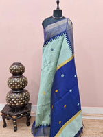 Mint Blue Khadhi Pure Pattu Saree 