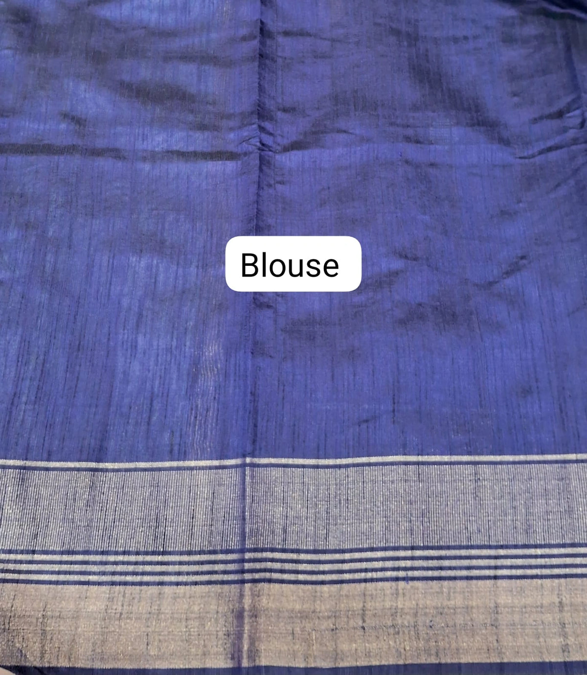 Mint Blue Khadhi Pure Pattu Saree Blouse