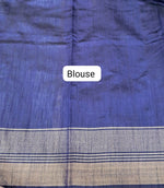Mint Blue Khadhi Pure Pattu Saree Blouse