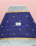 Mint Blue Khadhi Pure Pattu Saree pallu