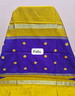 Mustard Yellow Khadhi Pure Pattu Saree pallu