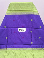 Bright Green Khadhi Pure Pattu Saree pallu