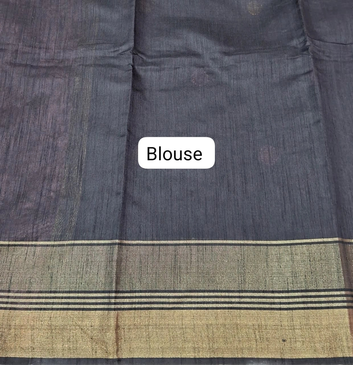 Dark Orange Khadhi Pure Pattu Saree Blouse