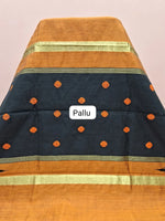 Dark Orange Khadhi Pure Pattu Saree pallu
