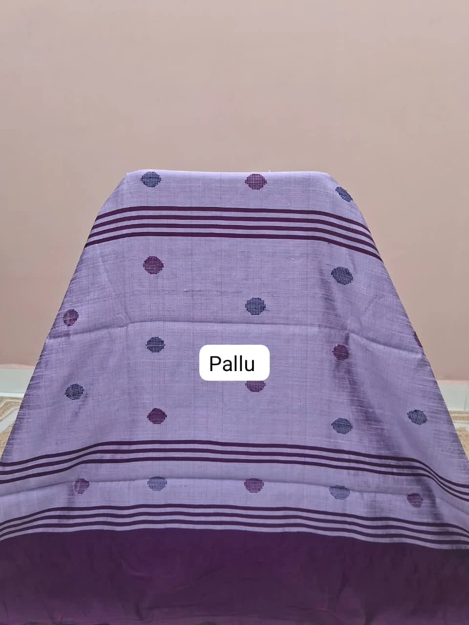 Dark Wine Khadhi Pure Pattu Saree Pallu