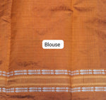 Navy Blue Khadhi Pure Pattu Saree Blouse