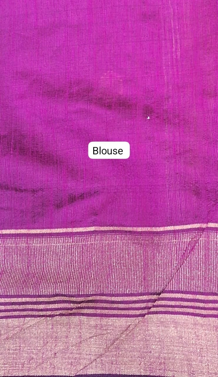 Mustard Yellow Khadhi Pure Pattu Saree Blouse
