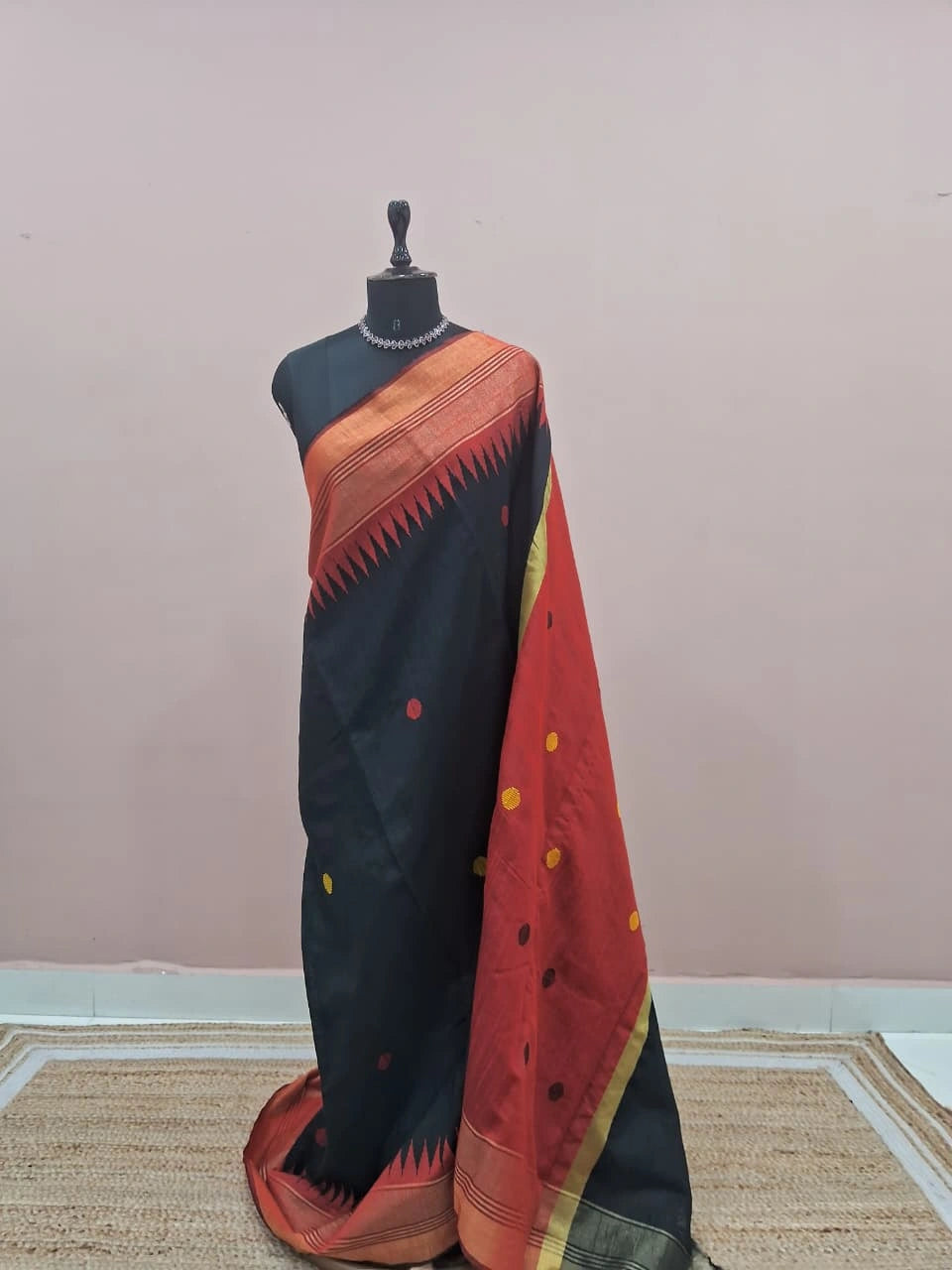 Black Khadhi Pure Pattu Saree