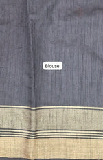 Black Khadhi Pure Pattu Saree Blouse