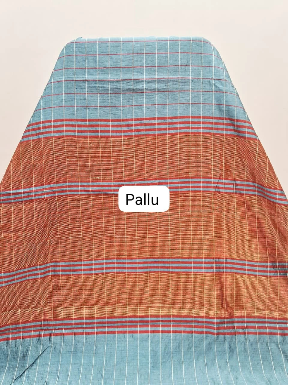 Grey Khadhi Pure Pattu Saree pallu