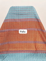 Grey Khadhi Pure Pattu Saree pallu