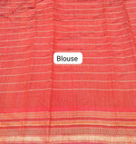 Grey Khadhi Pure Pattu Saree Blouse