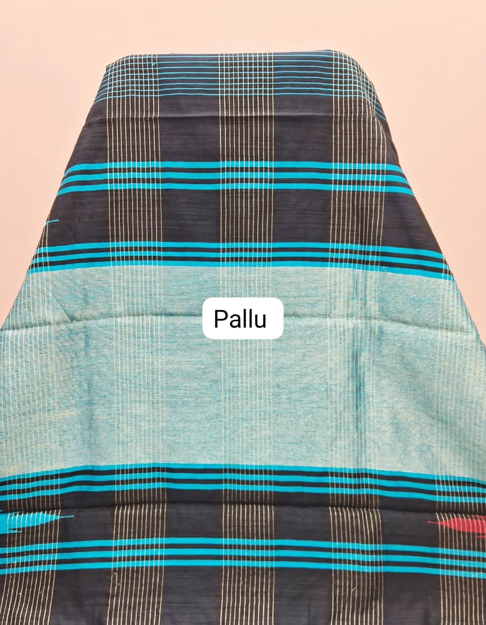 Black Khadhi Pure Pattu Saree pallu