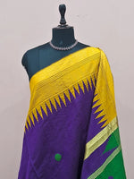 Purple Khadhi Pure Pattu Saree 1