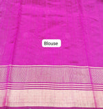 Metal Grey Khadhi Pure Pattu Saree Blouse