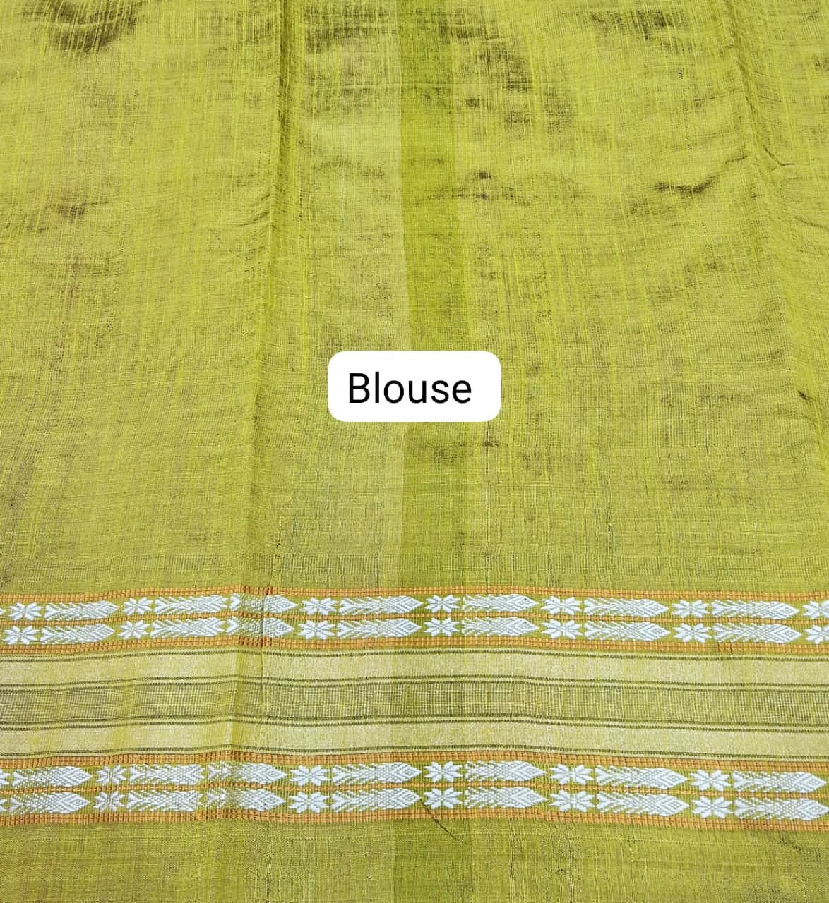 Brick Red Khadhi Pure Pattu Saree Blouse