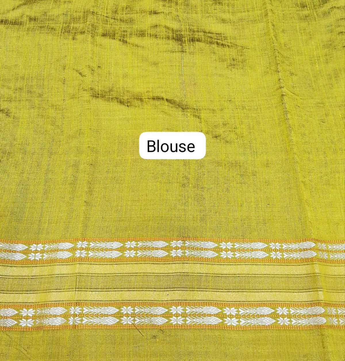 Caribbean Blue Khadhi Pure Pattu Saree Blouse