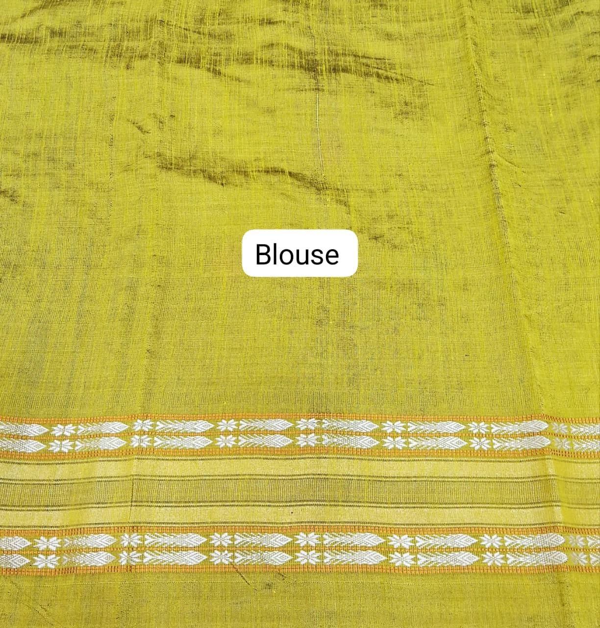 Caribbean Blue Khadhi Pure Pattu Saree Blouse