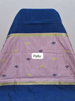 Navy Blue Khadhi Pure Pattu Saree pallu