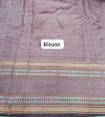 Navy Blue Khadhi Pure Pattu Saree blouse