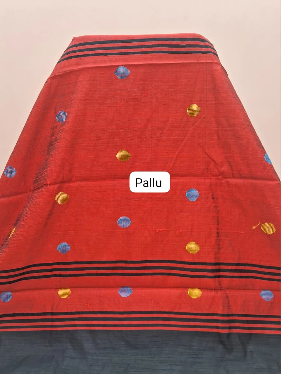 Black Khadhi Pure Pattu Saree Pallu