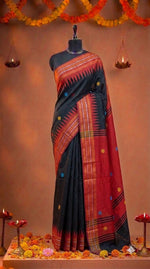 Black Khadhi Pure Pattu Saree