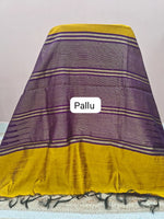 Mango Yellow Khadhi Pure Pattu Saree Pallu