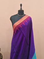 Purple Khadhi Pure Pattu Saree 1