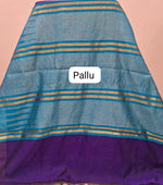 Purple Khadhi Pure Pattu Saree Pallu