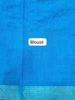 Purple Khadhi Pure Pattu Saree Blouse