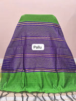 Parrot Green Khadhi Pure Pattu Saree Pallu