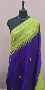 Navy Blue Khadhi Pure Pattu Saree