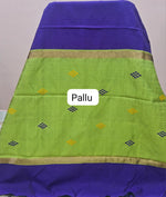 Navy Blue Khadhi Pure Pattu Saree pallu