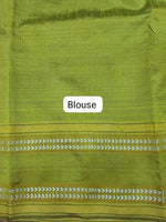Navy Blue Khadhi Pure Pattu Saree Blouse