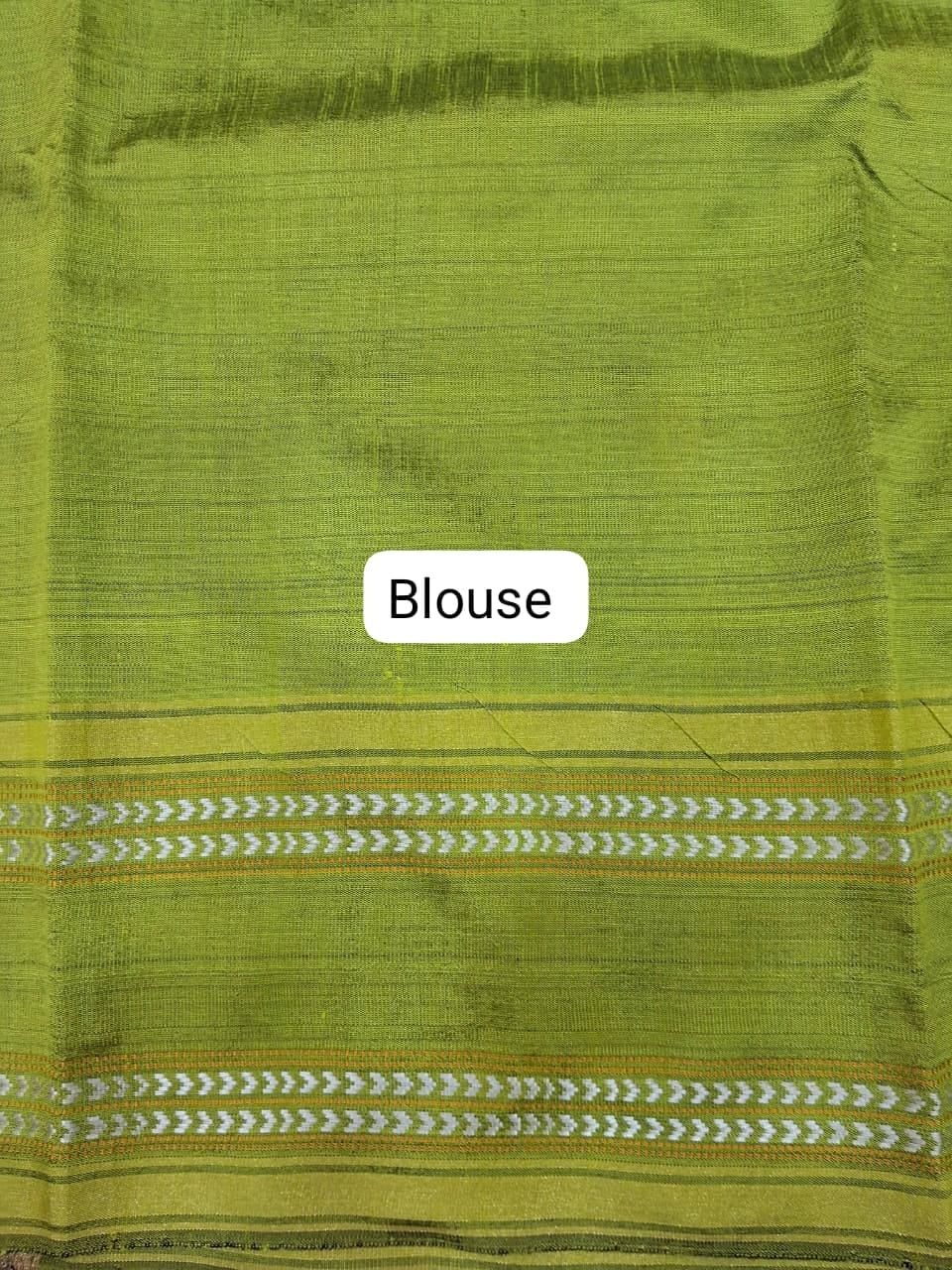 Navy Blue Khadhi Pure Pattu Saree Blouse