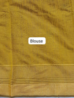 Metal Grey Khadhi Pure Pattu Saree Blouse