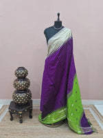 Dark Purple Khadhi Pure Pattu Saree